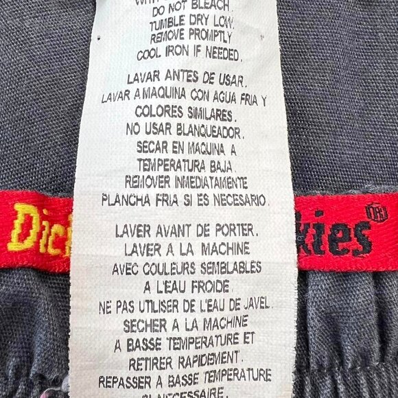 Size 2XL Dickies Gray Drawstring Scrub Pants - Picture 4 of 10